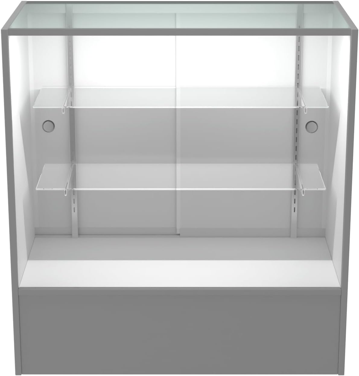 36' W x 18' D x 38' H - Reatil Display Case, Full Vision Display case with LED Llights