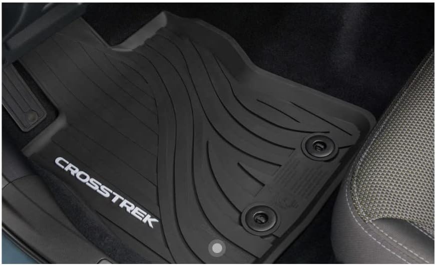 Subaru All Weather Black Rubber Floor Mats Black Rubber (set of 4) for 2024 2025 2026 Crosstrek - J501SFN000 - Genuine OEM