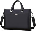 Briefcase File Package Men's Leather Document Bag Handbag Meeting Business Steady Atmosphere
