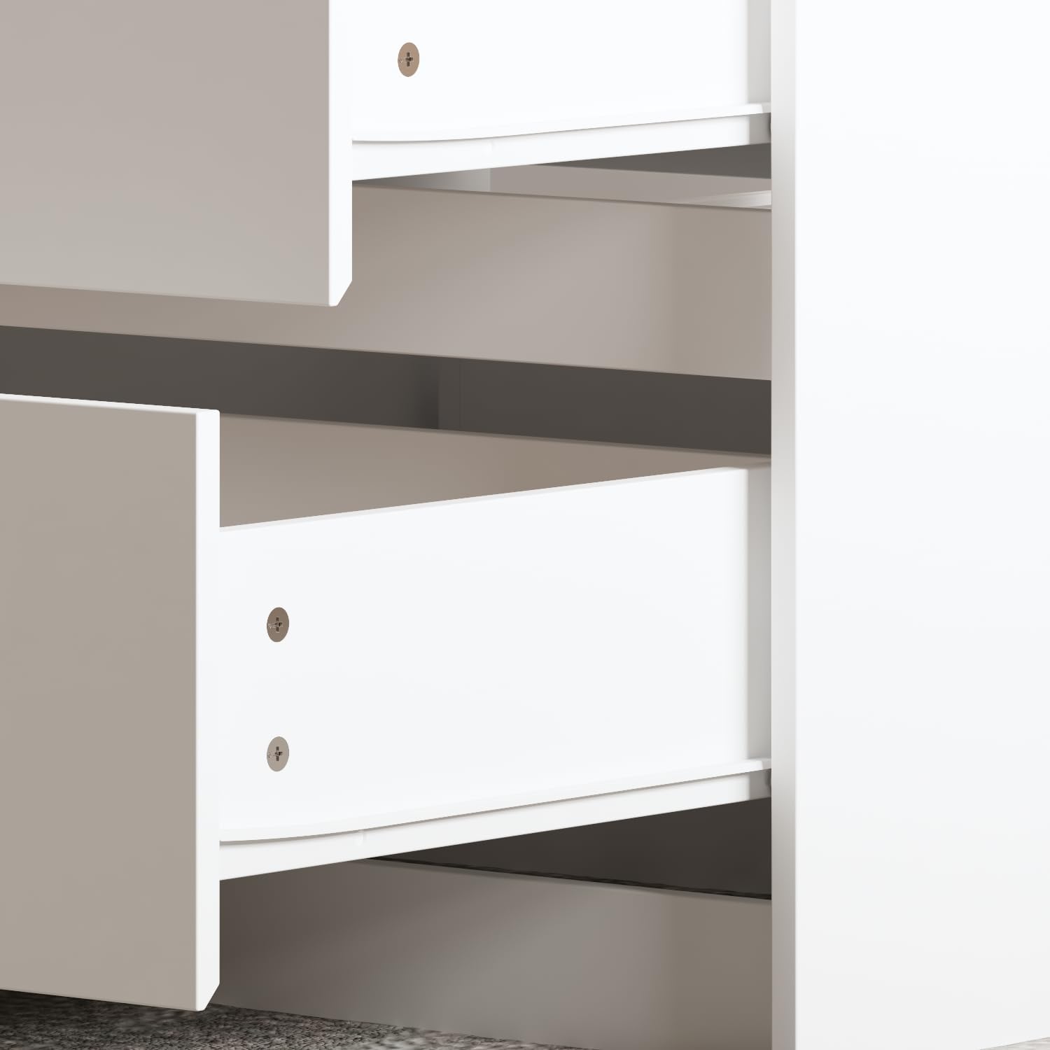 63' W Glass Display Cabinet, Walk in Closet Island for Retail, Jewelry Organizers Storage with 12 Drawers & Pull-Open Top, Collectibles Cabinet Showcase for Cloakroom Shop, White