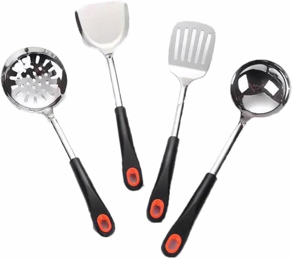 Cookware Dining Kitchen Tools Gadgets Spoons for Cooking Spatulas Stainless Steel Cooking Utensils Spatulas Spoons 4 Pieces