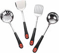 Cookware Dining Kitchen Tools Gadgets Spoons for Cooking Spatulas Stainless Steel Cooking Utensils Spatulas Spoons 4 Pieces