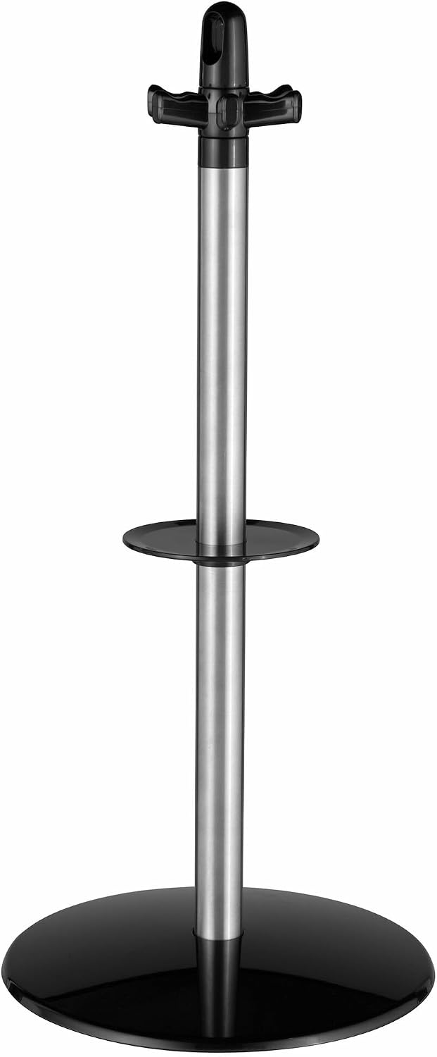 Berghoff Essentials Stainless Steel 8Pc Kitchen Utensil Set, Revolving Wall Rack, Storage Stand, Ergonomically Designed Hollow Handle with Hanging Loop