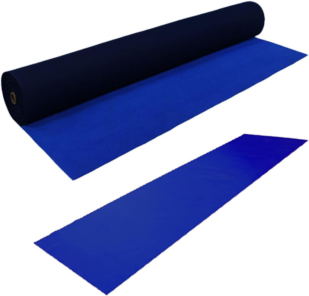 Boxer 27' x 60' Neoprene Floor Runner - Anti-Slip Resistance - Reusable Floor Protection - for Moving, Business, Home, Garage – Blue