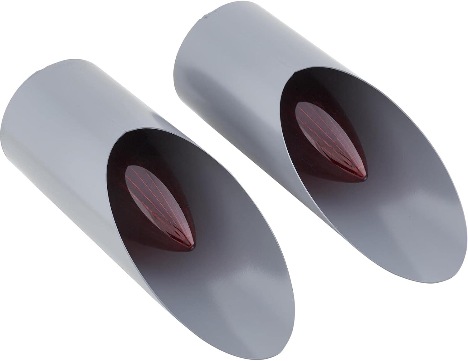 Speedway Motors 1959 Cadillac Tail Light & Stop Light Kit with Chrome Bases, Red Lenses, 1157 Bulbs and Weld-In Frenching Buckets, 12V Custom Hot Rod Lighting Pair