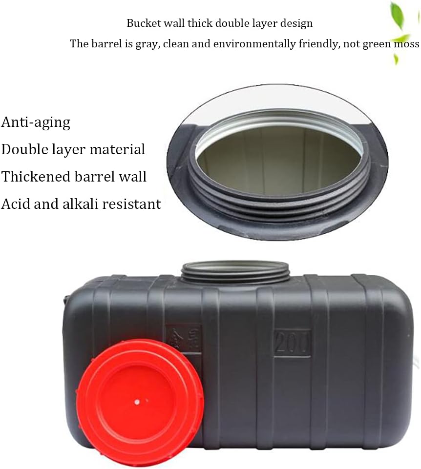 Outdoor Camping Water Tank Plastic Storage Water Container, Household Water Storage Bucket Emergency Storage Water Tank with Faucet, Travel Camping Solar Hot Water Bucket Bath Barrel