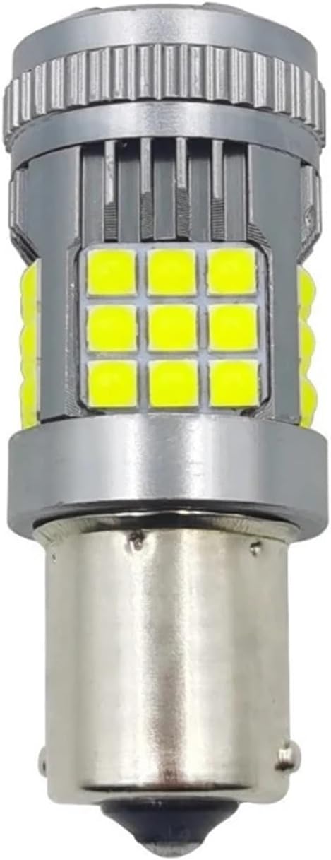 100PCS 1156 1157 7440 7443 Bau15s 36SMD 3030 Canbus LED Turn Signal Light Anti-strobe Lamp Car Reverse With Fan Tail Brake Bulb(Red,1156 BAU15S PY21W)