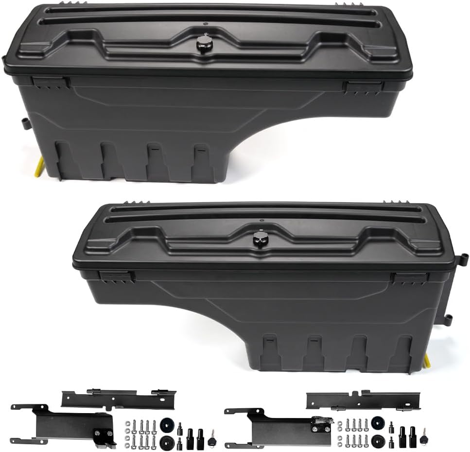 PIT66 Truck Bed Toolboxes, Compatible With 2015-2020 Ford F150, Driver+Passenger Side, 2 pcs set Drawer