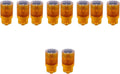 ULTECHNOVO 10pcs Solar Led Light Flashing Traffic Beacon for Road Construction Emergency Strobe Lamp Safety Device Orange