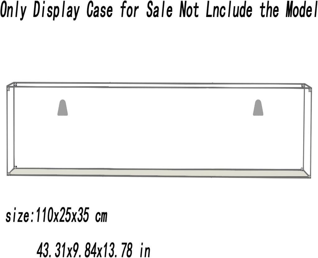 Acrylic Display Case for Lego 76968 Dinosaur Fossils: Tyrannosaurus rex 75978 Can Be Installed on The Wall Photo Frame 43.31Lx9.84Wx13.78H inch(110x25x35 cm)(NOT Included The Model)