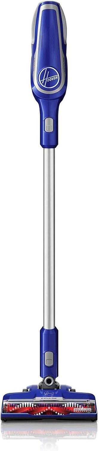 Hoover Impulse Cordless Stick Vacuum Cleaner with Swivel Steering, BH53020, Blue