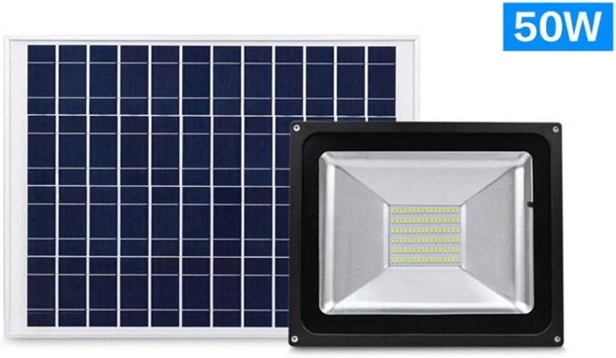 10W/20W/30W/50W LED Solar Waterproof Outdoor Spotlight Courtyard Home Wall Spotlight with High Brightness Aluminum Landscape Emergency Light
