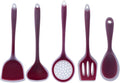 Kitchen Utensils Set,Silicone Spatula Cooking Utensils Set with Stainless Steel Handle Nonstick Spoon Shovel Silicone Kitchen Tool Cooking Set (Color : B) (Color : A)