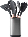 10 PCS Silicone Cooking Utensils Set Non-Stick Spatula Shovel Stainless Steel Handle Cooking Tools Set Kitchen Tools
