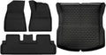Auto Parts Compatible with Tesla Model 3 2024 Highland XPE Floor Mats All Weather Car Floor Mats Front Rear Frunk Cargo Liner Set Anti Slip Waterproof(4PCS RHD)