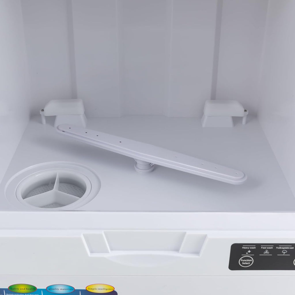 900W Countertop Dishwasher with 3 Washing Modes, 167℉ High-Temp, No Installation Needed, Portable Dishwasher with 3L Water Tank,Compact Mini Dish Washing Machine for Home (Type B - Gold)