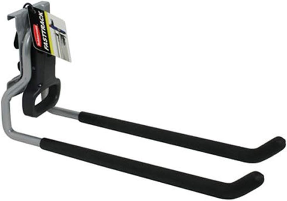 Rubbermaid Fasttrack Wall Mounted Garage Storage Utility Multi Hook for Tools, Chairs, Hose, Equipment, and Other Items, Supports 50 Lbs Each (8 Pack)