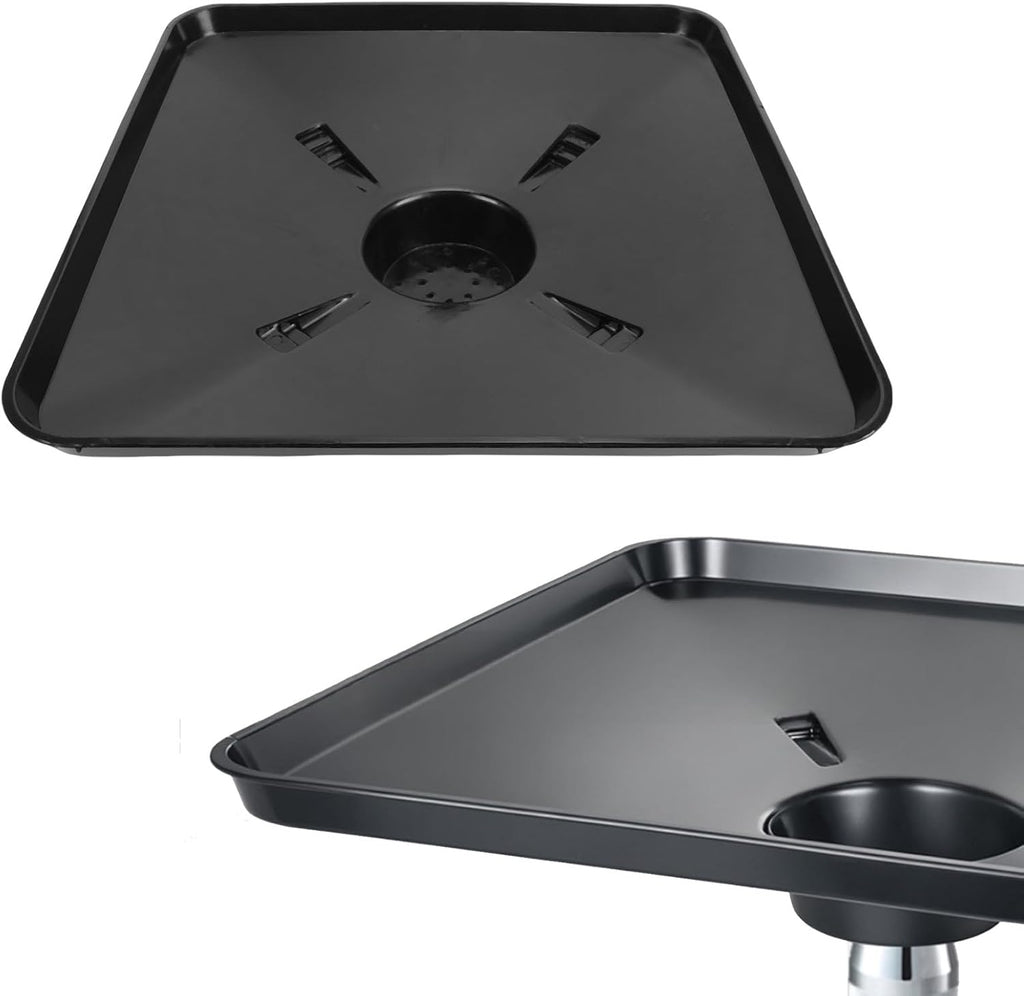 Transmission Drain Pan, 15L HDPE Oil Drain Splash Pad Change Tray Square Oil Pan for Many Different Funnel, Efficient Fluid Collection for Car, Truck, Garage Use