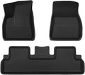 Auto Parts Compatible with Tesla Model 3 2024 Highland XPE Floor Mats All Weather Car Floor Mats Front Rear Frunk Cargo Liner Set Anti Slip Waterproof(3PCS LHD)