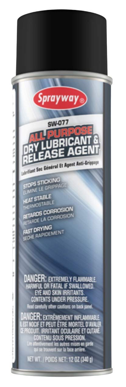Sprayway All Purpose Industrial Silicone Lubricant - Case of 12 (20 oz) Cans, SW077