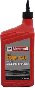 Ford Genuine Fluid XY-75W140-QL SAE 75W-140 Synthetic Rear Axle Lubricant - 1 Quart - Pack of 4