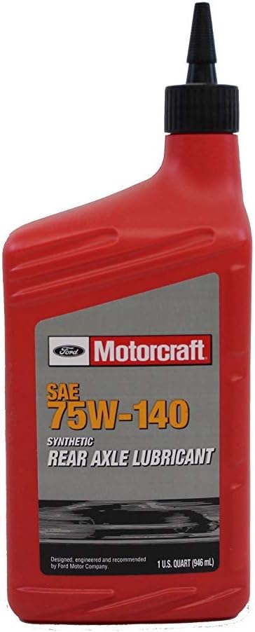 Ford Genuine Fluid XY-75W140-QL SAE 75W-140 Synthetic Rear Axle Lubricant - 1 Quart - Pack of 4