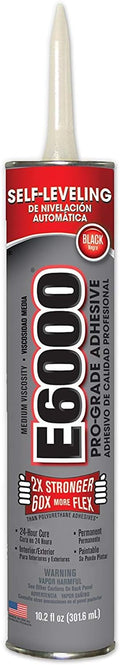 Eclectic Products 232031 12 Pack 10.2 oz. E-6000 Medium Visocity Industrial Strength Adhesives, Black