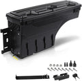 G-PLUS Truck Bed Storage Box Tooling Box Case Left Driver Side Compatible with Ford F150 1997 1998 1999 2000 2001 2002 2003 2004 2005 2006 2007 2008 2009 2010 2011 2012 2013 2014 Black