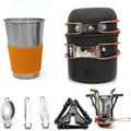 Camping Campfire Utensils, Camping Cooking Sets Portable and Foldable Cookware Kit Cooker Utensil Tool Oven Pot Pan Tableware Backpacking Gear