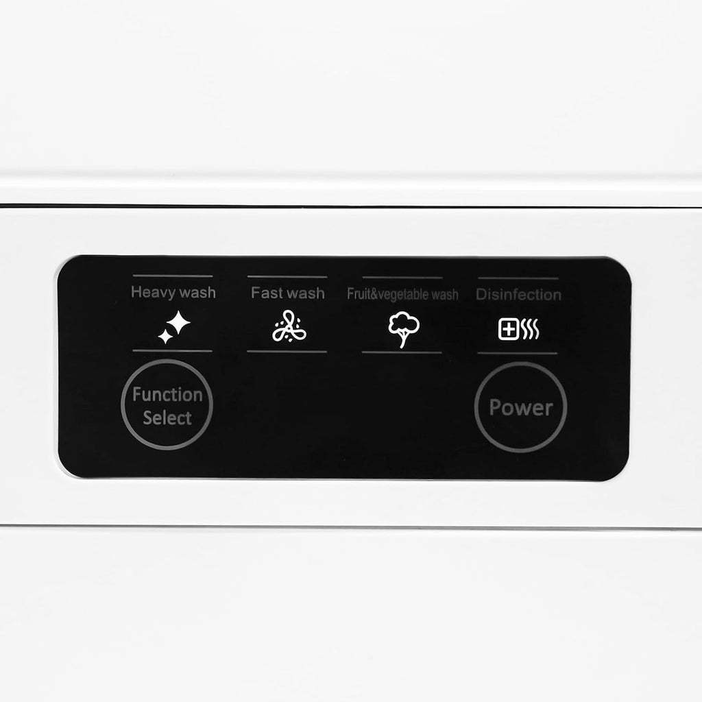 1200W Portable Countertop Dishwasher with 3 Washing Modes, 176℉ High-Temp, No Installation Needed, White Compact Dish Washing Machine for 12-18 Pieces of Cutlery