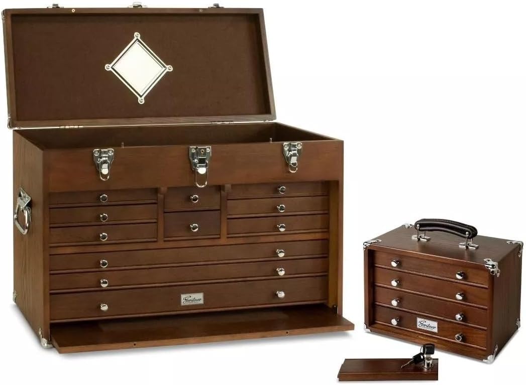 Gerstner International GI-T24-D 11-Drawer Top Chest and GI-T12-D 4-Drawer Mini Chest Combo Set