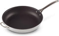 Le Creuset Tri-Ply Stainless Steel Nonstick 12.5' Deep Fry Pan with Helper Handle