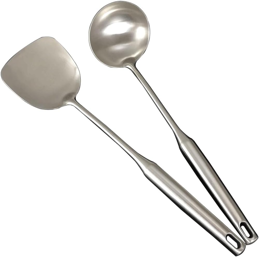 Kitchen Cooking Utensil Set Stainless Steel Cookware Colander Spoon Spatula Shovel Tools