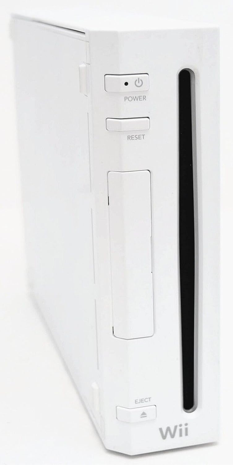 BOXED Nint endo Wii RVL-001 Console - White Retro Gaming System with Up-To-Date Wii-Mote Controller Bundle (Renewed)