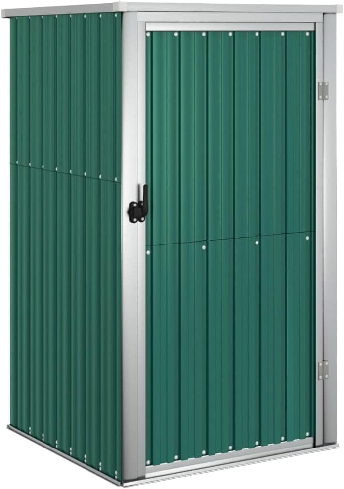 Outdoor Storage Garden Storage Room Outdoor Tool Shed Garden Tool Shed Green 34.6'x35'x63.4' Galvanized Steel for Gardens, backyards
