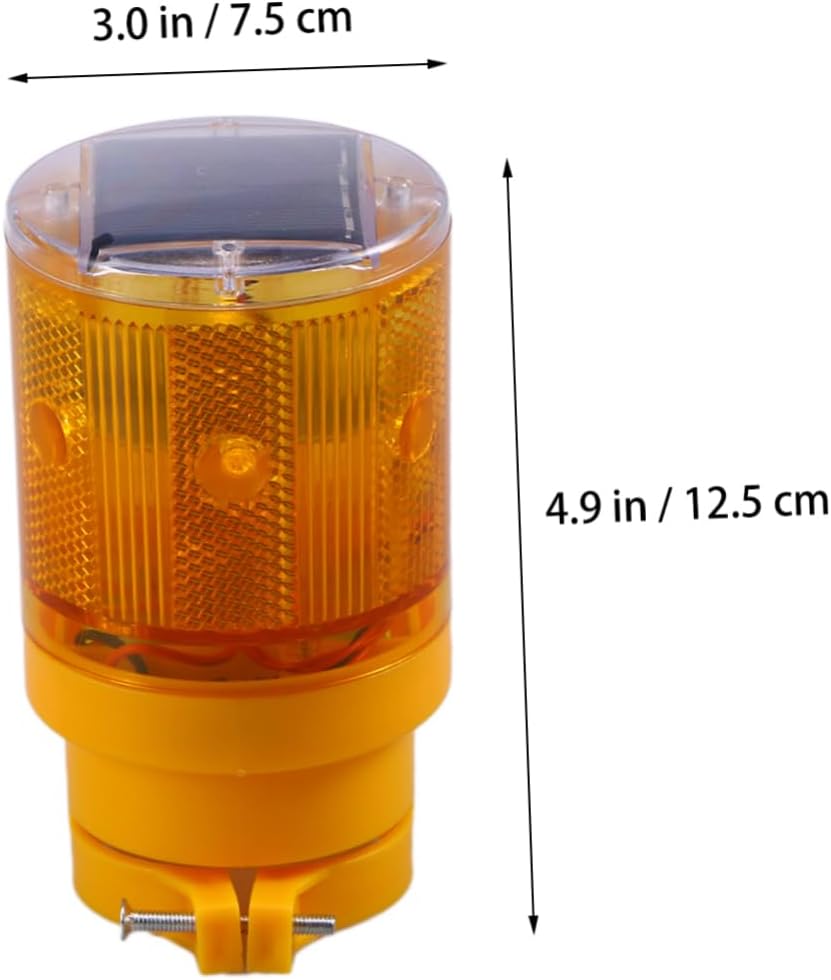 MAGICLULU 5sets Multi-use Solar Traffic Beacon Led Flashing Light Easy Install No Wire Needed 2pcs*5