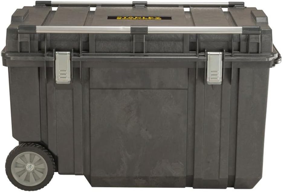 Stanley FMST1-75531 Tool Box (99 x 59 x 62 cm, Box for Assembly with 233 L Capacity, Metal Braces for Attaching a Second Box, Robust Metal Clasps) FMST1-75531, Large, Black