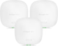 HPE Networking Instant On Access Point AP22 2x2 WiFi 6 Indoor Wireless Access Point (3 Pack) | Long Range, Secure, Smart Mesh Support | Power Source Not Included | US Model (R4W01A-3PACK)