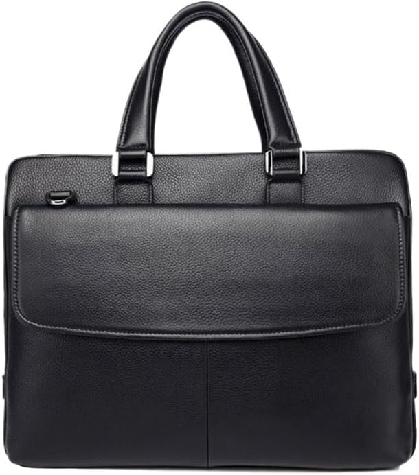 Waterproof Conference Document Package Laptop Bag Men's Genuine Leather Business Handbag
