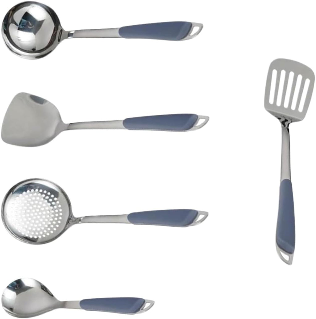 Stainless Steel Cooking Utensils 5 Pieces Sets Spoons Spatulas Kitchen Cookware Bakeware Gadgets