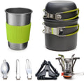 Camping Cookware Camping Cooking Sets Portable and Foldable Cookware Kit Cooker Utensil Tool Oven Pot Pan Tableware Outdoor Picnic