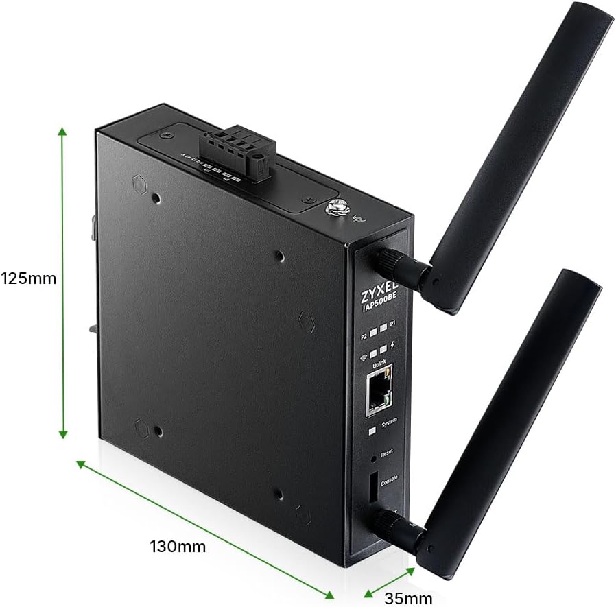 Zyxel WiFi 7 BE5000 Wireless Access Point | Industrial Robust Product Design | 4-Stream Dual-Radio | Flexible Installation | Nebula App, Cloud, Controller, or Standalone | TAA Compliant [IAP500BE]