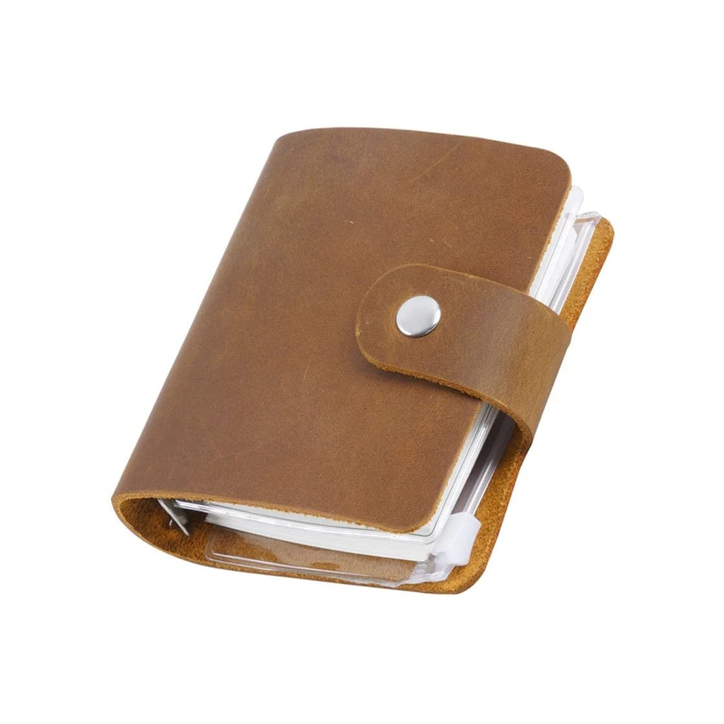 YMGSCC Small Leather Notebook Binder Storage Box Portable Diary Notepad Office Stationery Gift