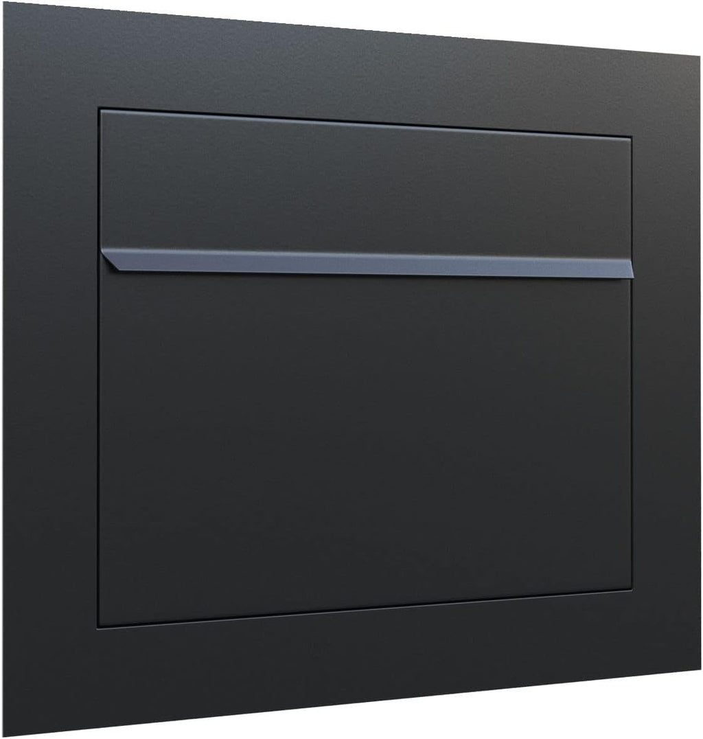 SORA - Modern Built-in Black Mailbox