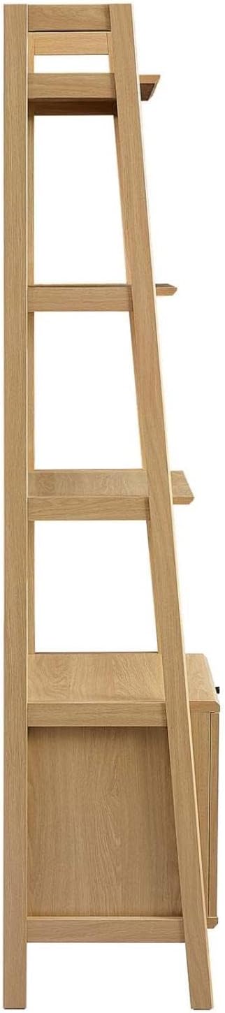 Modway 21' Bookshelf Display Case in Oak