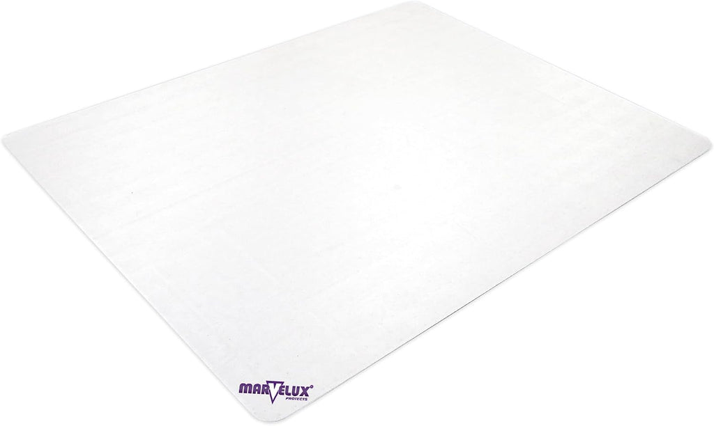 Marvelux 2 Pack Office Chair Mat for Carpeted Floors, 36' x 48' Heavy Duty Polycarbonate for Medium Pile Carpets, Rectangular Clear Carpet Protector, Shipped Flat