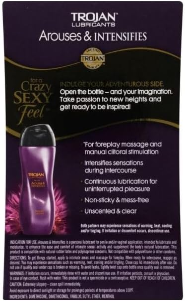 Trojan Arouses & Intensifies Lubricant, 3 oz, 7-Pack