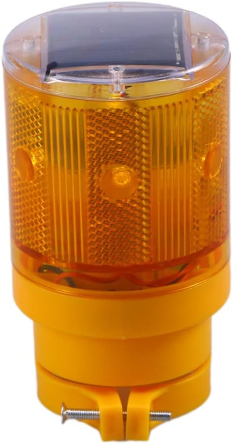 Unomor 10pcs Solar Strobe Light for Traffic Safety Cordless Emergency Road Construction Beacon for Outdoor Use