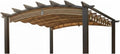 Garden Winds Durable 350 Replacement Canopy Top Compatible with Arched 9' x 9' Pergola Model GFM00469A - Stripe Canyon