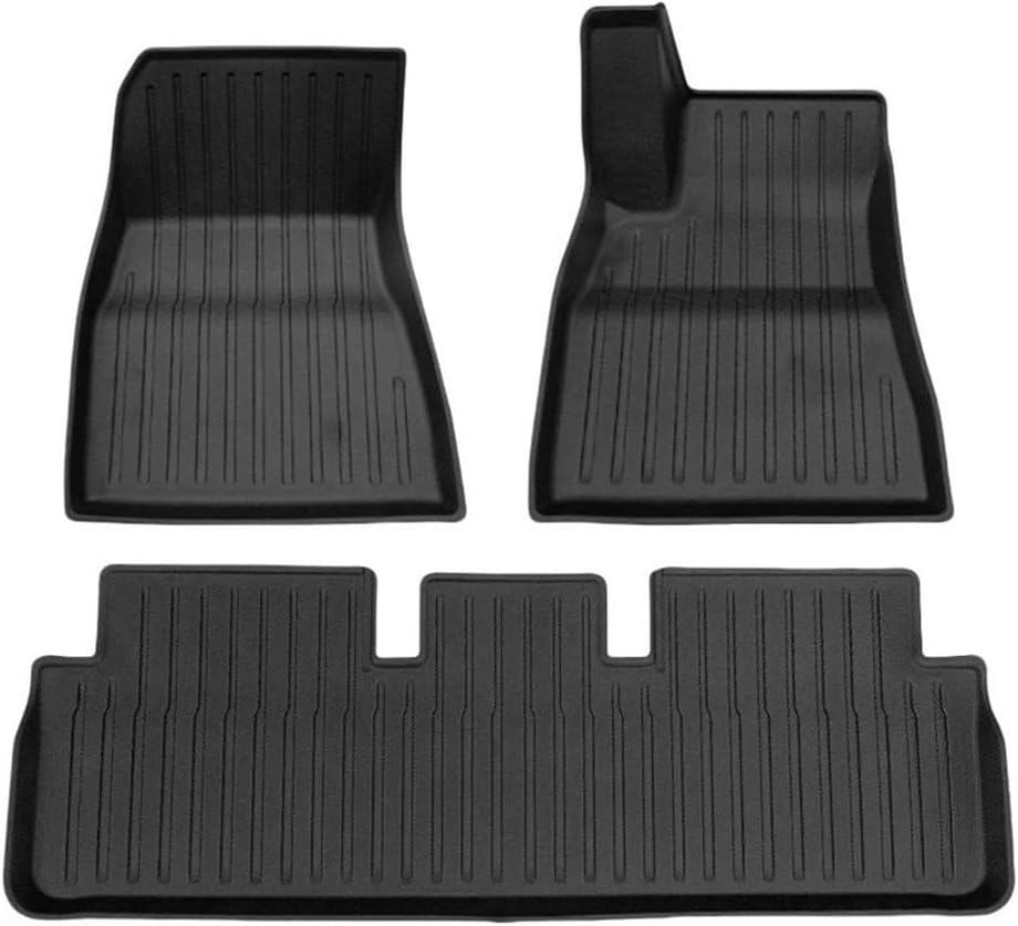 Car Boot Liners TPE Floor Mats Cargo Liner for Tesla for Model 3 for Highland 2024 All Weather Waterproof Anti-Slip Trunk Mats
